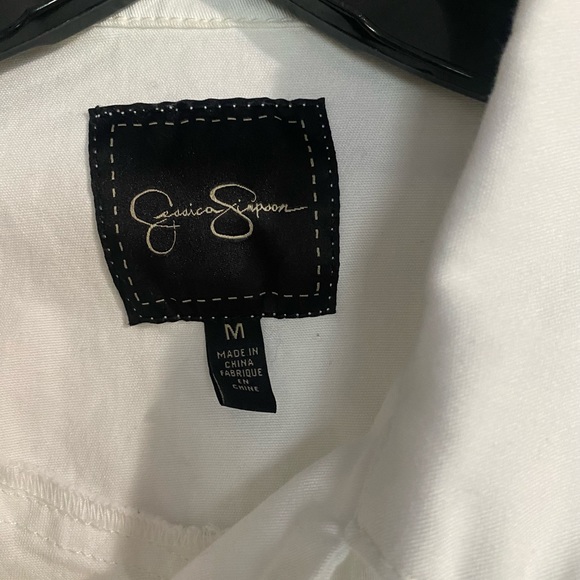 Jessica Simpson jean jacket is a size Medium. - Picture 3 of 7